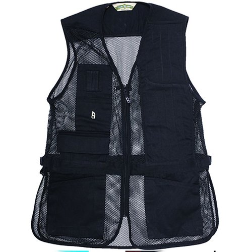 Die BOB ALLEN FULL MESH SHOOTING VEST ist leicht, atmungsaktiv und bietet Platz für Insert-A-Pads, Choke Tubes und hat große Taschen für Munition.