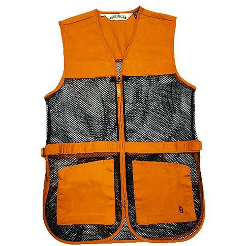 Die BOB ALLEN FULL MESH DUAL PAD SHOOTING VEST bietet leichte Mesh-Konstruktion, duale Polster für Links- und Rechtshänder und eine praktische Innen-Tasche.