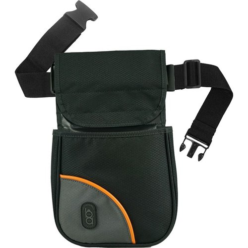 Der BOB ALLEN CLUB SERIES DIVIDED SHELL POUCH mit Gürtel bietet leichtes Ripstop-Nylon, zwei Fächer für Schrotpatronen und einen verstellbaren 2