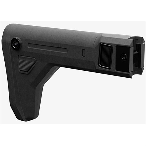 Die MAGPUL UCS Adjustable Carbine Stock bietet extreme Anpassbarkeit mit 6 Positionen, um die Länge zu justieren, und ist mit verschiedenen Plattformen kompatibel.