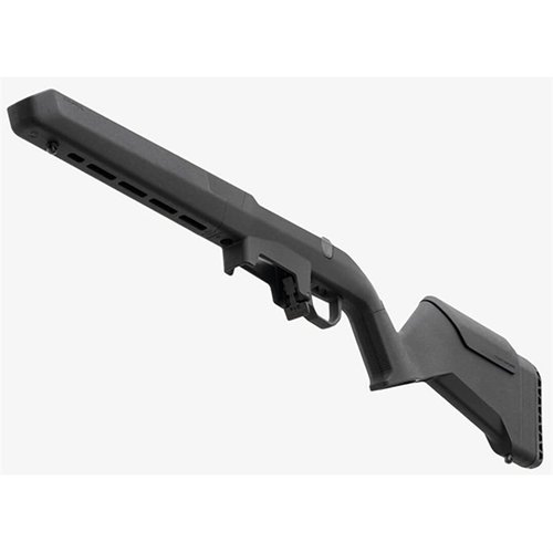 Der MAGPUL Hunter Lite Adjustable Stock für Ruger American bietet ein leichtes Design, verstellbare LOP, M-LOK Slots und ist für Rechts- und Linkshänder geeignet.