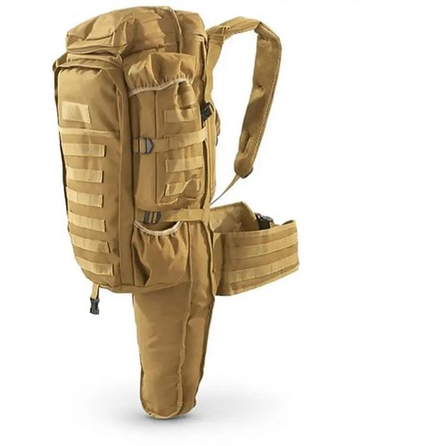 Der TACTICAL ASSAULT BAG mit Rifle Holder bietet komfortablen Transport für deine Ausrüstung, mit gepolstertem Rückenteil und Platz für ein Gewehr.