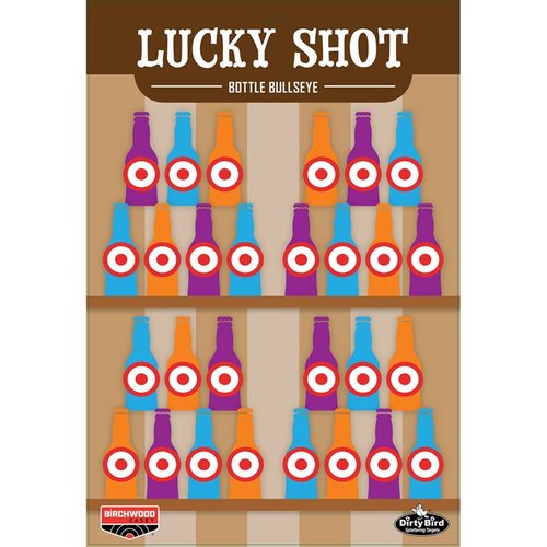 Die BIRCHWOOD CASEY DIRTY BIRD LUCKY SHOT BOTTLES sind perfekte Ziele mit intensivem Spritz, die dir beim Schießen mit Pistolen helfen, deine Treffer leicht zu erkennen!