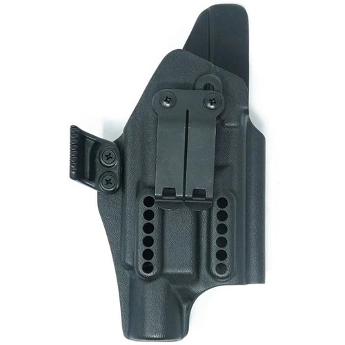 Das GBRS GROUP X PRIORITY 1 IWB Holster bietet verstellbare Retention, einen diskreten Clip und Platz für Optiken, perfekt für dein GLOCK® 9mm/.40.