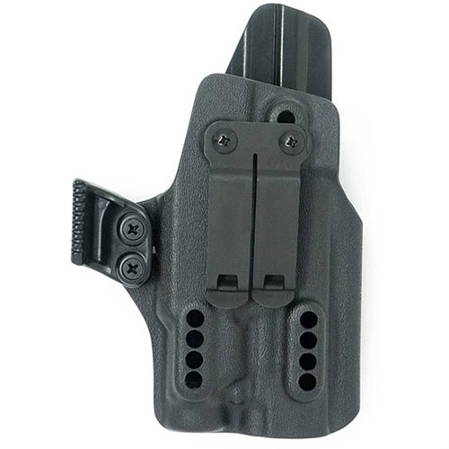 Das X PRIORITY 1 IWB Holster für die SIG P365 XMACRO® bietet verstellbare Retention, einen diskreten Clip und Platz für Optiken – ideal für dein verdecktes Tragen.
