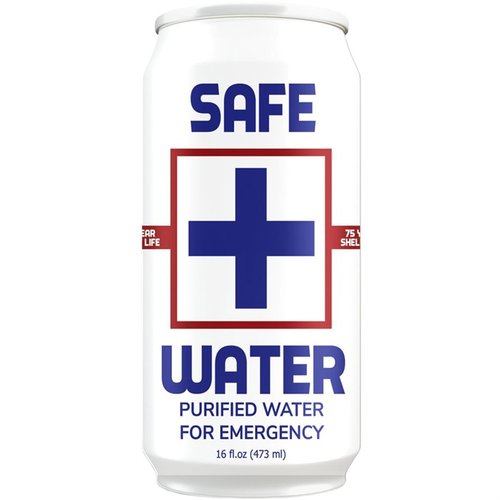 Safe Water bietet ultra-reines Notwasser mit einer unglaublichen Haltbarkeit von 75 Jahren, perfekt für jede Notlage und immer bereit, deinen Durst zu stillen!