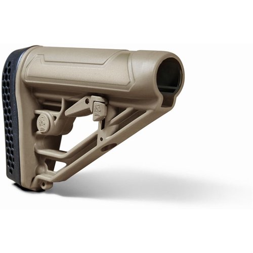 Das EX Performance Adjustable Stock bietet eine verstellbare Länge, integrierte QD-Swivel-Befestigung und eine robuste Bauweise für maximale Haltbarkeit.