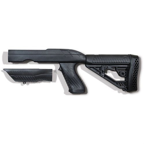 Der TAC-HAMMER TK22 Takedown Stock bietet dir eine anpassbare, tragbare Lösung für dein Ruger 10/22 Takedown mit ergonomischem Design und stabiler Monopod-Kompatibilität.
