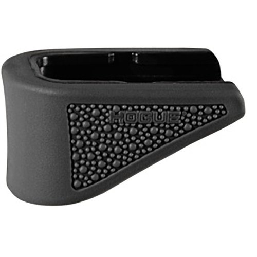Verbessere deine Glock 42 mit dem Hogue OverMolded Grip Extension Pad für besseren Halt, zusätzlichen Fingergriff und Schutz beim schnellen Nachladen.