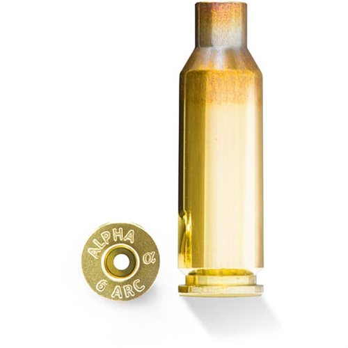 Die 6MM ARC Brass von Alpha Munitions bietet hohe Präzision, geringen Rückstoß und hervorragende Ballistik für Jagd und Wettkämpfe bis 1.000 Yards.