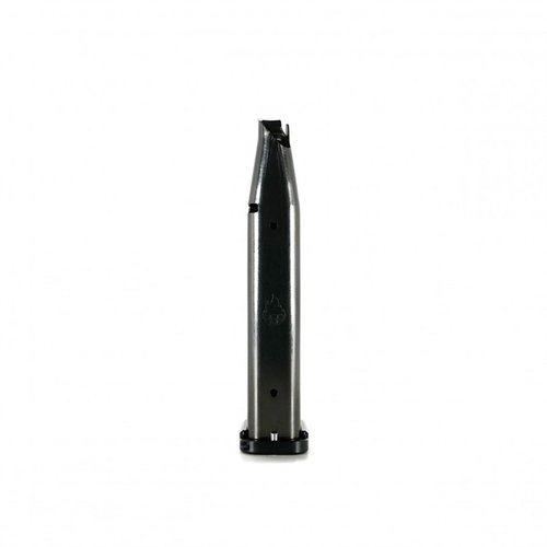 Die PREMIUM COMPETITION 9MM LUGER Magazine von ATLAS GUNWORKS bieten 23 Schuss, einen robusten Edelstahlkörper und sind ideal für Wettkämpfe und den täglichen Gebrauch.