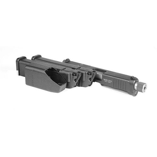 Mit dem ADVANTAGE ARMS Conversion Kit für Glock 19X/45® kannst du deine 9mm Glock auf 22lr umstellen, ideal für kostengünstiges Training und Spaß für die ganze Familie.