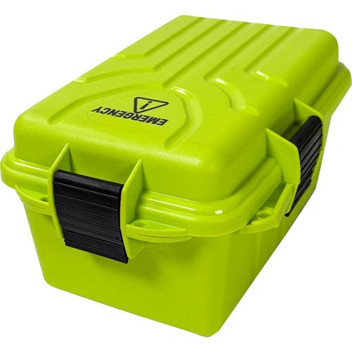 Die MTM EB2 Notfallbox bietet einen wasserfesten O-Ring, hohe Sichtbarkeit und Platz für deine persönlichen Notfallkits - sicher und organisiert!