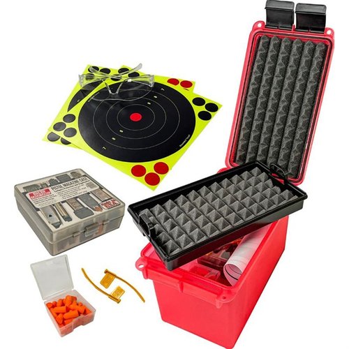 Das MTM PISTOL RANGE KIT bietet alles, was du für einen Tag auf dem Schießstand brauchst, sicher verpackt in einem wasserdichten, kompakten Koffer.