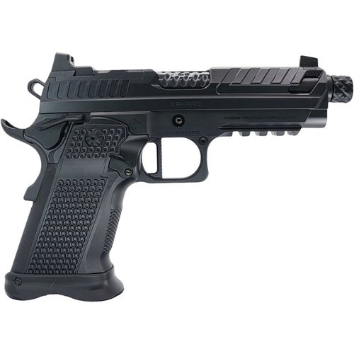 Entdecke die XP PRO™ 9MM Luger: eine robuste, moderne 1911 mit Glock® Magazin-Kompatibilität, RMR-Optik-Fähigkeit und hervorragender Verarbeitungsqualität.
