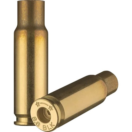 Die STARLINE 8.6 BLACKOUT BRASS ist perfekt für Suppressor-Anwendungen, bietet eine .338" Geschossdurchmesser und kommt in praktischen 100er Beuteln.