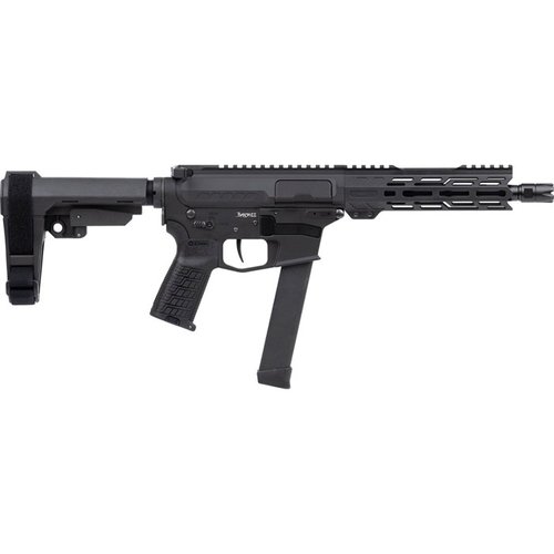 Die CMMG MKGS BANSHEE 9mm ist eine vielseitige Semi-Auto-Pistole mit 8" Lauf, Radial Delayed Blowback System und Glock-kompatiblen 33rd Magazinen.
