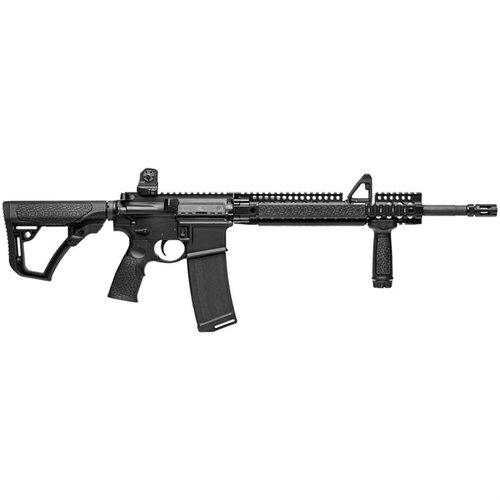 Die DDM4 V1 bietet dir einen 16" M4-Profil-Lauf, ein ergonomisches Design, eine Picatinny-Schiene und einen ambidextrösen GRIP-N-RIP Charging Handle.