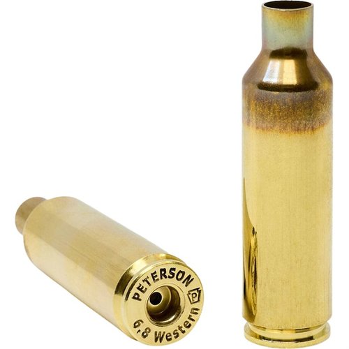 Die Peterson Cartridge 6.8 Western Brass bietet match-grade Präzision, außergewöhnliche Haltbarkeit und gleichmäßige Innenvolumen für konstant hohe Leistung beim Nachladen.