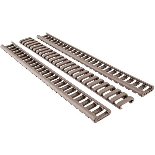 Schütze deine Picatinny-Schienen mit den ERGO Grips 25 Slot Ladder LowPro Rail Covers! 🛡️ 3er-Pack für sicheren Halt und Schutz.