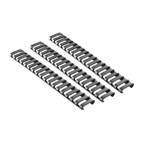Schütze deine Picatinny-Schiene mit dem Ergo 18-Slot Ladder Rail Cover 3-Pack! 🛡️ Perfekte Passform & Schutz für deine Hände und Schiene.