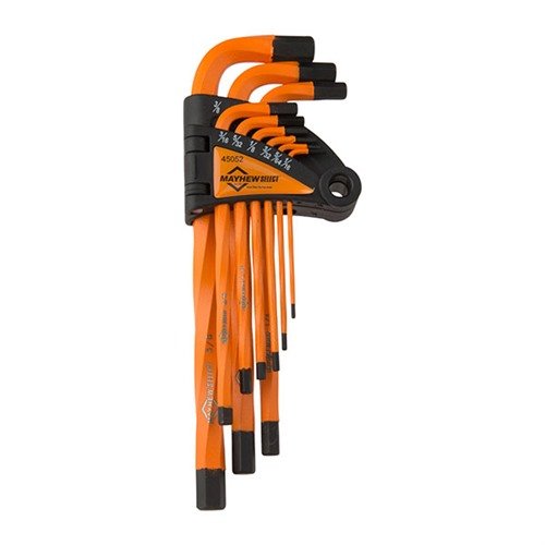 Entdecke das MAYHEW Heavy Duty Twisted Hex Key Set 🔧 aus hochwertigem S2 Werkzeugstahl für maximale Drehmomentkapazität und Langlebigkeit!