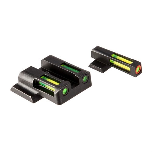 Erlebe mit den HIVIZ LiteWave H3 Visiere 🟠 eine außergewöhnliche Sichtbarkeit bei allen Lichtverhältnissen. Ideal für Smith & Wesson M&P Shield!