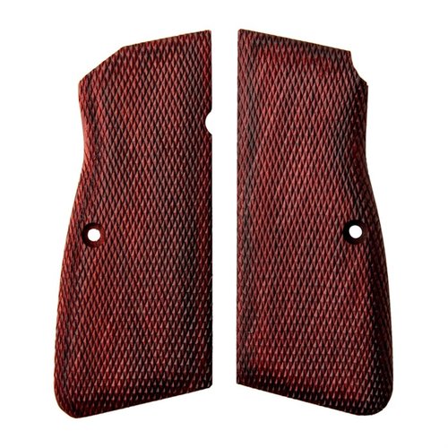 Entdecke die Browning Hi-Power Combat Grips mit echtem Rosewood 🌳. Ideal für kleinere Hände und verbesserten Schießkomfort. Hol dir deinen jetzt!