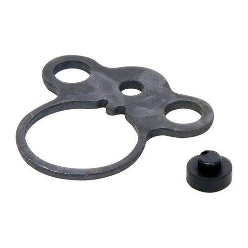 Entdecke die AR-15 Ambidextrous Dual Loop Sling Attachment Plate! 🛡️ Trage deine Waffe bequem und sicher, egal ob links oder rechts.