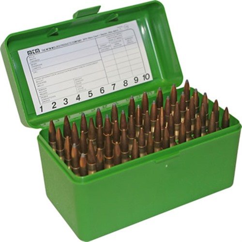 Die FLIP TOP RIFLE AMMO BOX von MTM CASE-GARD ist extrem robust, hat einen 25 Jahre garantierten Mechanikverschluss und schützt deine Munition zuverlässig.