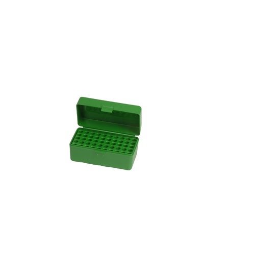 Die FLIP TOP RIFLE AMMO BOX von MTM CASE-GARD ist extrem robust, hat einen 25 Jahre haltbaren Mechanikscharnier und schützt deine Munition zuverlässig.