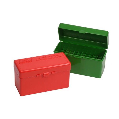 Die FLIP TOP RIFLE AMMO BOX von MTM CASE-GARD ist extrem robust, hat einen 25 Jahre garantierten Mechanikverschluss und schützt deine Munition zuverlässig.