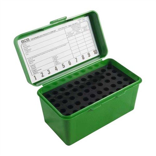 Die MTM CASE-GARD Ammo Box schützt deine Munition optimal mit einem faltbaren Griff, der Platz spart, und speziellen Fingern, die Beschädigungen der Geschossspitzen verhindern.