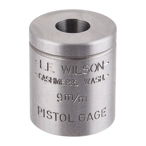 Überprüfe mit dem WILSON Pistol Max Gage 9mm Luger 📏 alle kritischen Abmessungen deiner Hülsen für präzises Wiederladen!