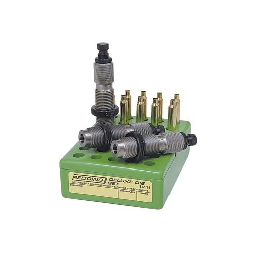 Entdecke das DELUXE 3-DIE SET von Redding für 6mm BR! 🔧 Präzise, langlebig und perfekt für deine Munition. Hol dir die besten Ergebnisse!