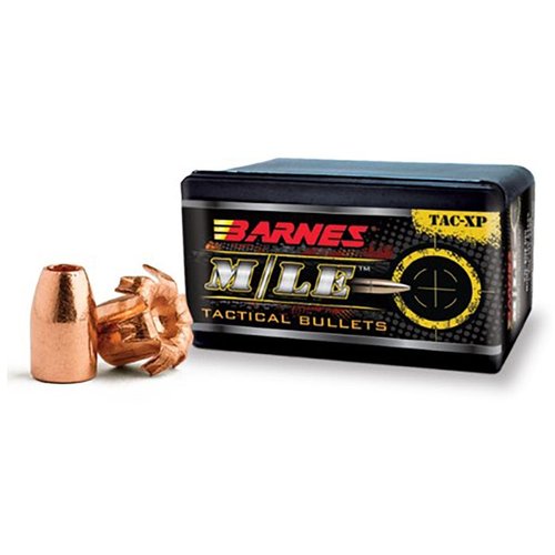 Entdecke die BARNES TAC-XP 9mm Pistolen-Geschosse 🥇 mit 115 Grain, ideal für Militär und Strafverfolgung. Überlegene Penetration garantiert!