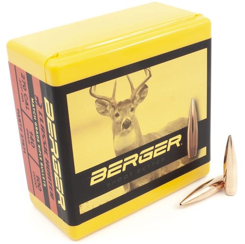 Entdecke die Berger 270 Kaliber 140 Grain Classic Hunter Geschosse 🎯 für präzises Schießen auf kurze bis mittlere Entfernungen. Hol dir das Beste!