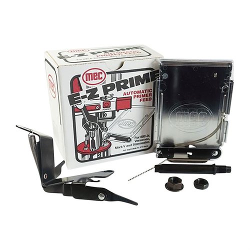 Entdecke die SINGLE STAGE PRESS E-Z PRIME für 600 Jr. Mark V & Versa MEC 700. 🔧 Perfekt für deine 12 Gauge Wiederladeprojekte!