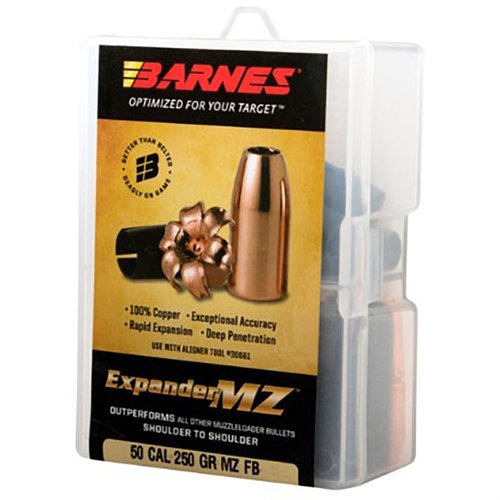 Entdecke die BARNES EXPANDER MZ Geschosse für dein Muzzleloader! 🔥 100% Kupfer, präzise und tödlich bei jeder Geschwindigkeit. Hol dir die beste Leistung!