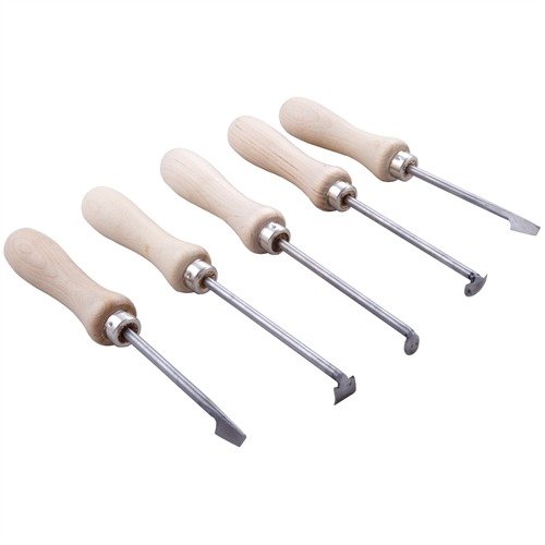 Entdecke das STOCK INLETTING TOOLS ROYAL ARMS SET 🛠️ für präzises Entfernen von Holz in engen Vertiefungen. Ideal für deine Projekte!