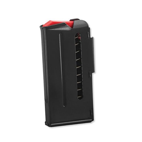 Das Savage Model 93 Magazin fasst 10 Schuss und besteht aus blauen Stahl, ideal für .22 WMR und .17 HMR Patronen. Perfekt für deine Präzision!