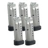 Die M&P Shield 9mm Magazine von Smith & Wesson bieten 7 oder 8 Runden Kapazität, sind aus Stahl gefertigt und haben einen verlängerten Boden für besseren Grip.