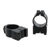 WARNE MFG. COMPANY 1" HIGH (1.035") 19MM DOVETAIL RINGS, BLACK