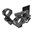 WARNE MFG. COMPANY 35MM ULTRA HIGH (1.54") 0 MOA MOUNT, BLACK