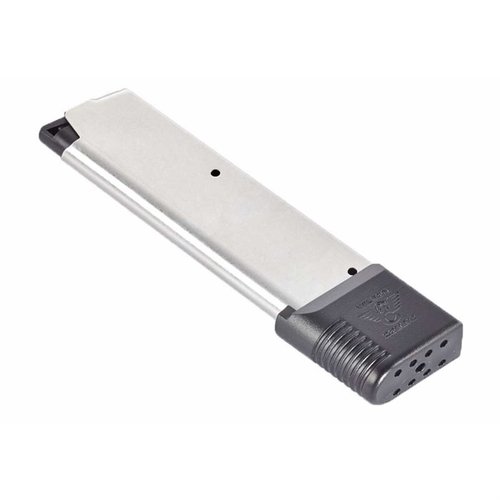 Entdecke das Wilson Combat 1911 10-Round Magazin für .45 ACP. 🚀 Verbesserte Leistung und Zuverlässigkeit für deine 1911 Pistole!