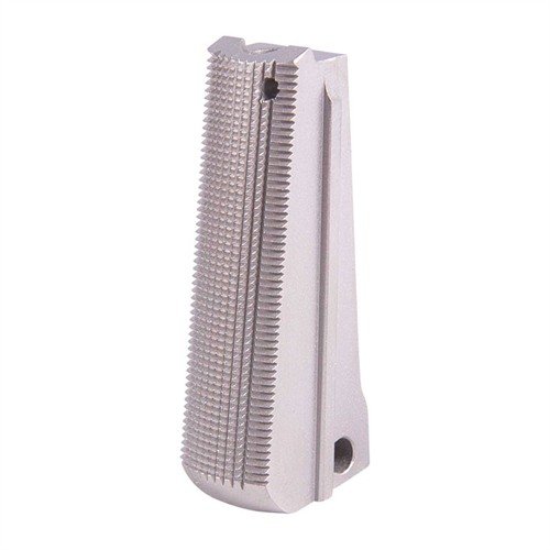 Entdecke das 1911 V-GRIP Mainspring Housing von Wilson Combat! 🛠️ Perfekte Passform für sicheren Halt und Kontrolle beim Schießen.