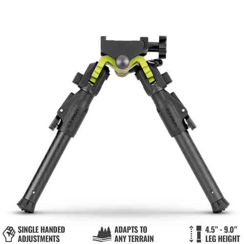 Entdecke den MDT GRND Pod Bipod mit Arms 17 Mount! Leichtes 6061 Aluminium und stilvolles Schwarz machen ihn zum perfekten Zubehör. 🏞️