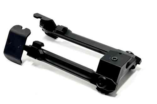 Fortmeier Zweibein H210 12:00 - 5 Rasten ohne AdapterFORTMEIER H184 - 12 Uhr 18,4-23,5cm, klappbar 5 Positionen-Knoten und 6 Rasten Höhenverstellung