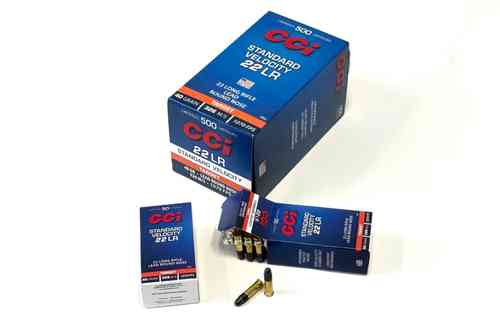 Die CCI .22 LR 2,60g Lead Round Nose Munition bietet dir präzise Leistung und Zuverlässigkeit für Sportschießen und Jagd mit Standard Velocity.