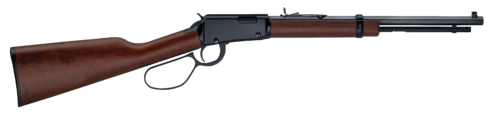 Henry H1 Frontier .22 Long Rifle – klassischer Lever Action Unterhebelrepetierer mit Octagon Barrel, Walnussschaft, verstellbarer Visierung und Optikmontage. Perfekt für Sportschießen und Freizeit.